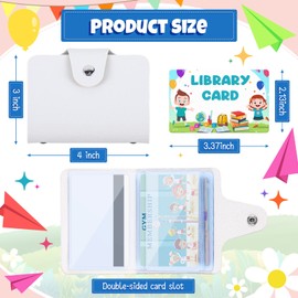 Liliful 48 Pcs Fake Credit Cards Pretend Debit Credit Cards Membership Play Cards Driver License with 1 White Wallet and 1 Oily Marker Pen for Kids Toddler School Home Birthday Party Holiday Supplies