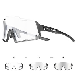 SCVCN Photochromic Cycling Glasses Sports Sunglasses Men Women Clear Bicycle MTB UV400 Protection Running Mountain Bike Baseball Biking Goggles Riding BMX Fishing Riding Golf Driving Softball 02