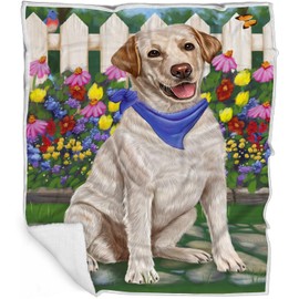 Doggie of the Day Labrador Retriever Dogs - Pet Friendly Beach Family - Soft Lightweight Breathable - Fleece, Sherpa & Tasseled Woven Durable Throw Blanket for Bed, 60x80 Fleece BLNKTB54935