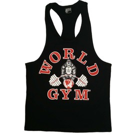 World Gym W311 Workout Tank Top (XXL, Black)