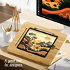 AFOOYO Bamboo Tablet Drawing Stand - Portable & Adjustable 5