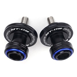 LLIDFONK For Yamaha MT09 MT-09 Tracer MT 09 SP FZ09 Aluminium 6 mm Motorcycle Accessories Swingarm Spools Slider Stand Screws (Blue)