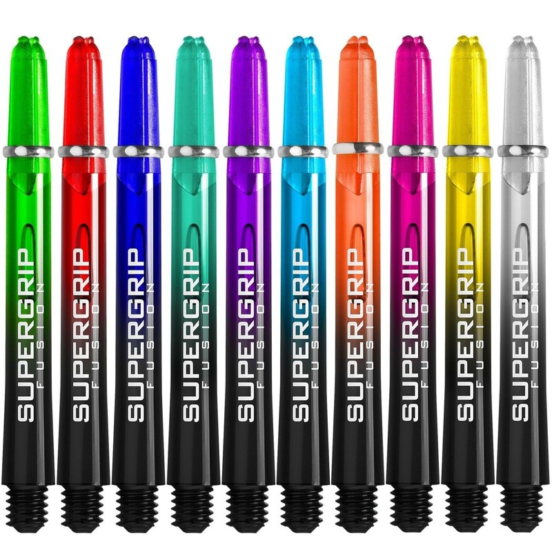 Harrows Supergrip Fusion Green - Dart Shafts Medium