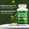 FRESHDRINKUS, Premium 200 Soursop Capsules, 4000mg per Serving, 100 Days