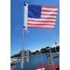 Brocraft Removable Boat T-Top Rod Holder Flag Pole / Boat