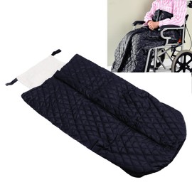 Natudeco Cozy Wheelchair Cover Blanket Wheelchair Blanket Thicken Warm Wheelchair Fleece Wrap Warm Cover Mobility Blanket Accessories Winter Gear for Cold Weather Outdoor Activities (Black)