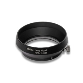 vhbw Lens Hood/Lens Shade black for Camera Olympus M.Zuiko Digital ED 1:1.8/17mm replaces LH-48B.