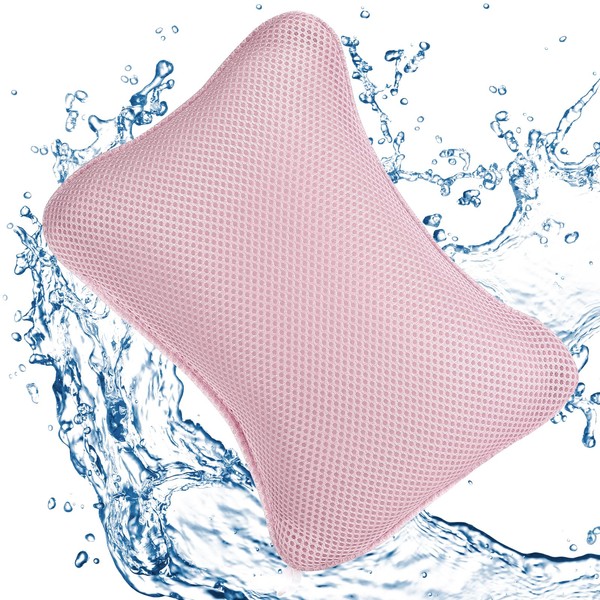 Quuylin Bath Pillow with 2 Strong Suction Cups, Bath Pillow