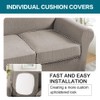 Turquoize 4 Piece Couch Covers for 3 Cushion Couch Sofa