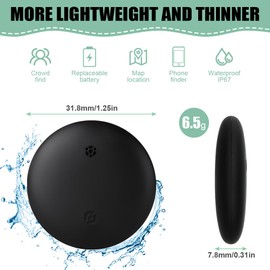 Ainiv Smart Tag 4 Pack, Bluetooth Item Finders, Item Tracker Compatible with Apple Find My (iOS Only), Up to 50m/164ft Range, IP67 Waterproof, Wireless Remote Locator for Keys, Wallet, Luggage, Pet