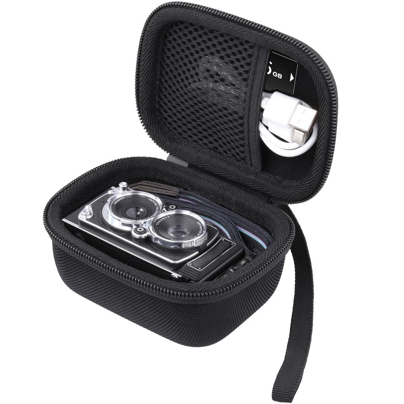 (Case Only) CHUZHAO Vintage Mini Digital Camera Storage Case for