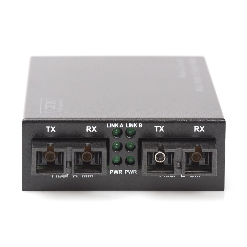 DIGITUS Medienkonverter - Multimode / Singlemode - Fast Ethernet -