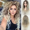 Ynuvigrate Long Curly Wavy Ash Blonde Wig for Women Daily