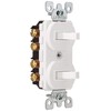 Leviton 5243-W 15 Amp, 120/277 Volt, Duplex Style Two 3-Way