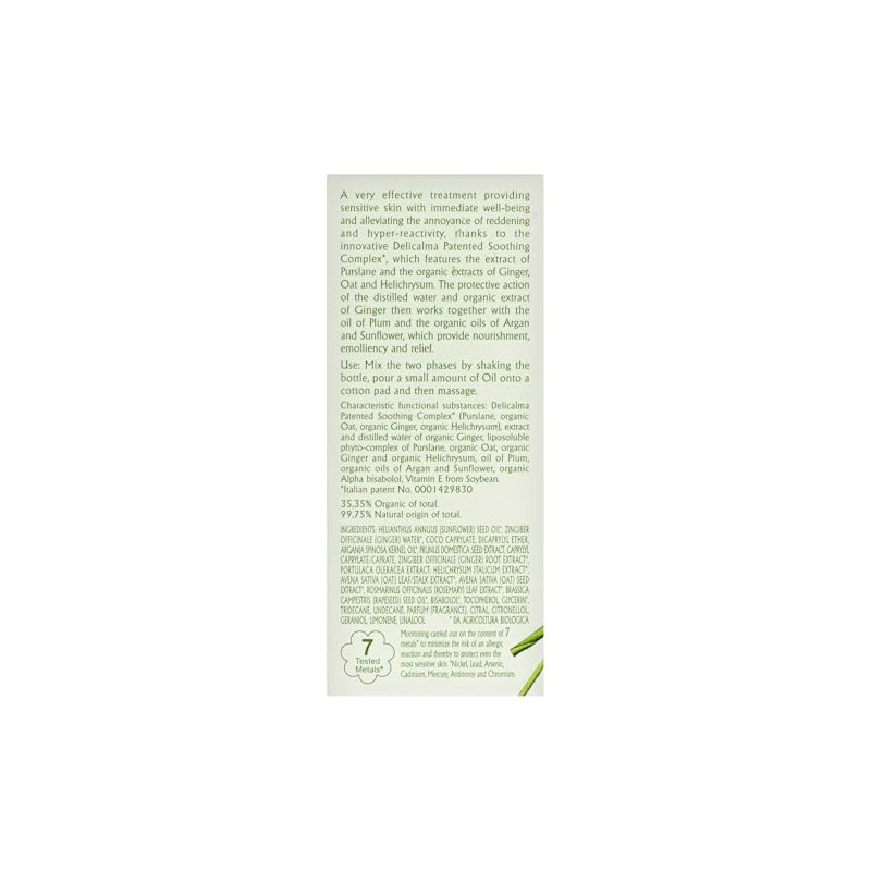 DELICALMA OLIO BIFASICO VISO E CORPO 30 ML Two-phase Face