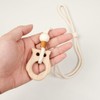 TMAOMU 2 Pack Wooden Curtain Tiebacks - Animal Shaped Hand