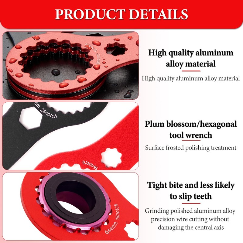 Centerlock Tool for Bicycle Brake Discs, Centre Lock Nut Key