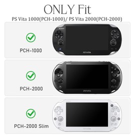 worfty Storage Case for PS Vita 1000/2000, Carrying Bag Compatible with PSVita PS Vita Slim Travel Bag(Case Only) (Game Start (Black))