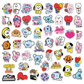BTS Graffiti Stickers, Doyomtoy Pack of 105 Stickers Waterproof Stickers Birthday DIY for Boys Girls Guitar Luggage Car Laptop Phone Sticker