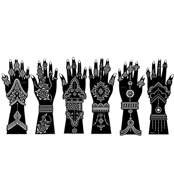 Tattoo Stencils Tattoo Templates Set of 6 for Hands and