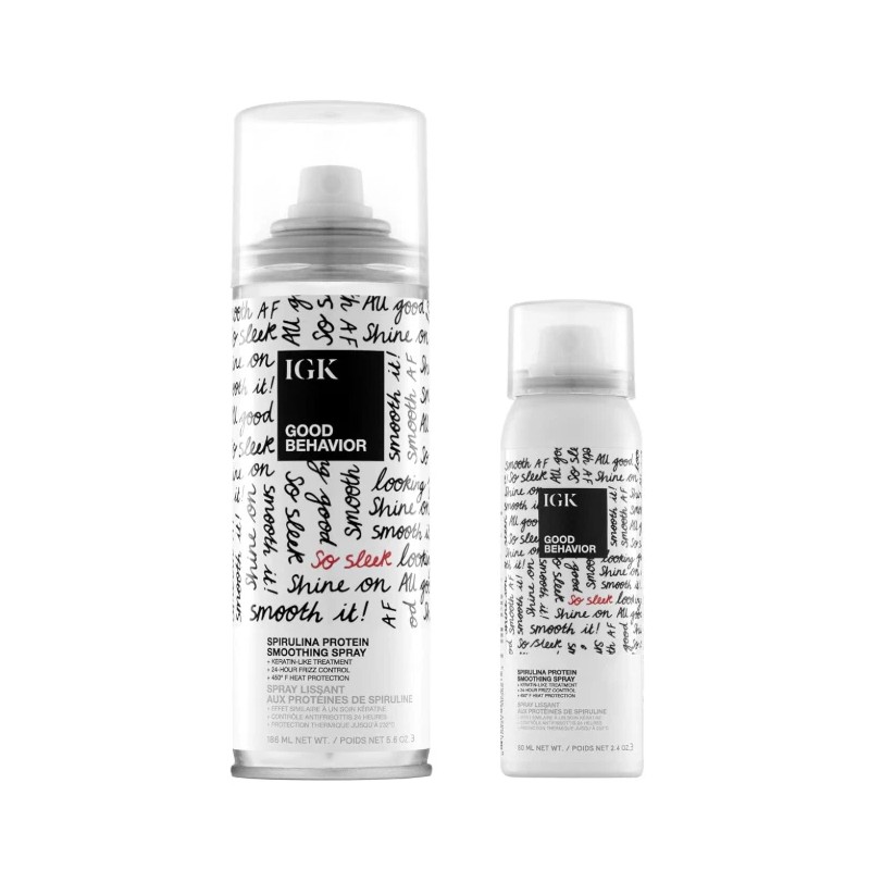 2 Pack IGK Good Behavior Spirulina Protein Smoothing Spray Size