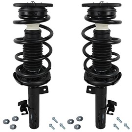 Detroit Axle - Front Complete Struts w/Coil Spring Assembly Replacement for 2004-2010 Mazda 3 5-2pc Set