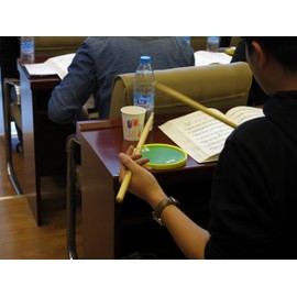 Stick-On Drum Pad,6 inch Drum Pad,Hanflag Easy Sticker Drum Pad for practice (Black Base with Red Rim), Drum Practice Pad, Easy taking Drum Pad for practicing, Small size Drum Pad.School Season Gift.