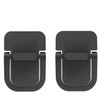 DPWOUM 2PCS Black Keyboard Stands, Self-Adhesive Mini Laptop, Portable, Invisible