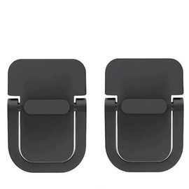 DPWOUM 2PCS Black Keyboard Stands, Self-Adhesive Mini Laptop, Portable, Invisible Computer for Desk, Laptop Stand and Other