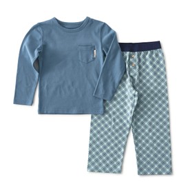 Little Label - Children's Pyjamas Boys - Pyjamas Boys - Two Piece Sizes 104 to 176 - Organic Cotton, turquoise