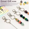 YUESEK 20/40pcs Beadable Keychain Bars Bulk Blank Creative Cute Keychains