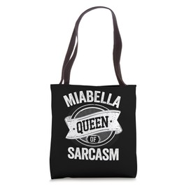 MIABELLA Cute Queen Of Sarcasm MIABELLA Name Tote Bag