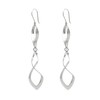 Agálea | Aretes largos de Plata ley .925 diseño Colgante