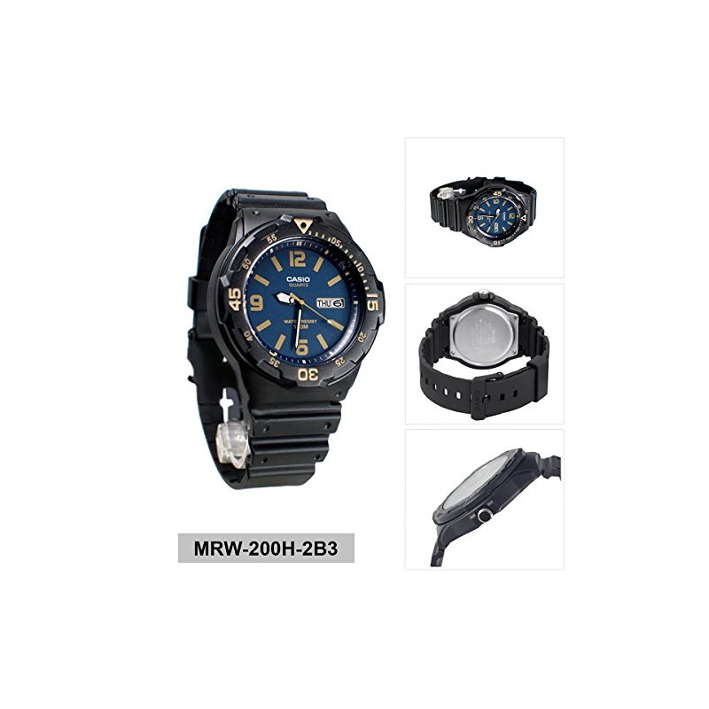 Casio MRW-200H-2B3 Kids Men's Chippukashi Watch, Belt Type: