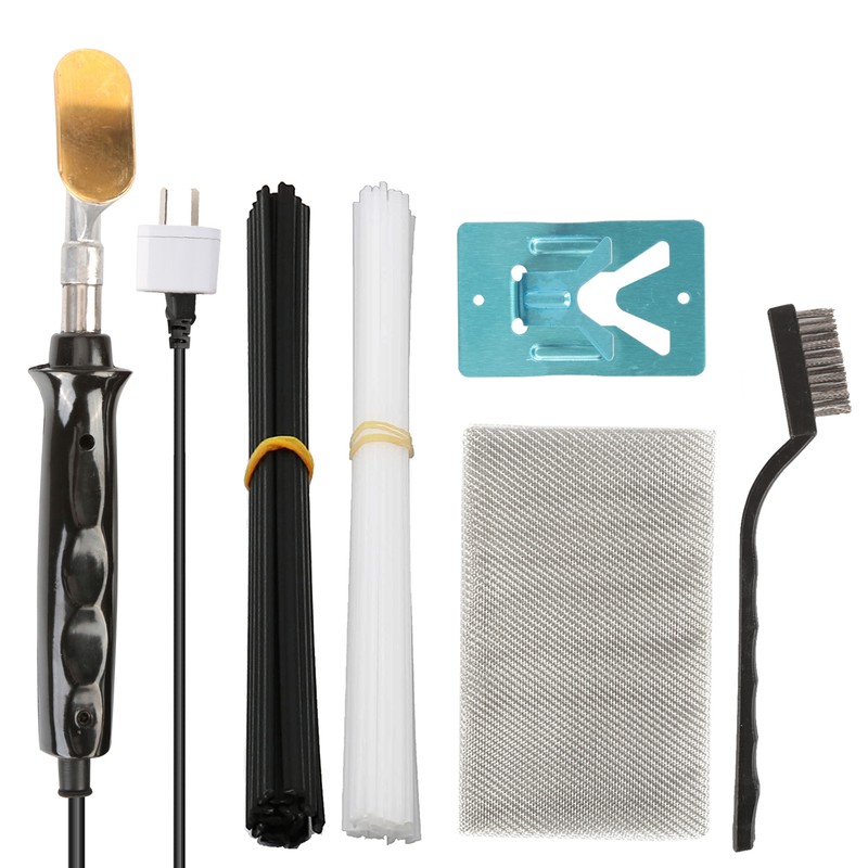 50W Electric Soldering Iron,Plastic Welder Kit with 40 Rods,1 Mesh,Wire