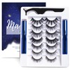 Magnetic Eyelashes Kit, 7 Pairs Reusable 3D Natural Look Magnetic