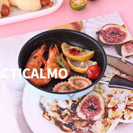 4.7inch Mini Frying Pan, Breakfast Small Fry Egg Pan with Long Handle, Stainless Steel Prevent Stick Induction Pot, Portable Camping Cooking Omelet Pan, Dishwasher ()