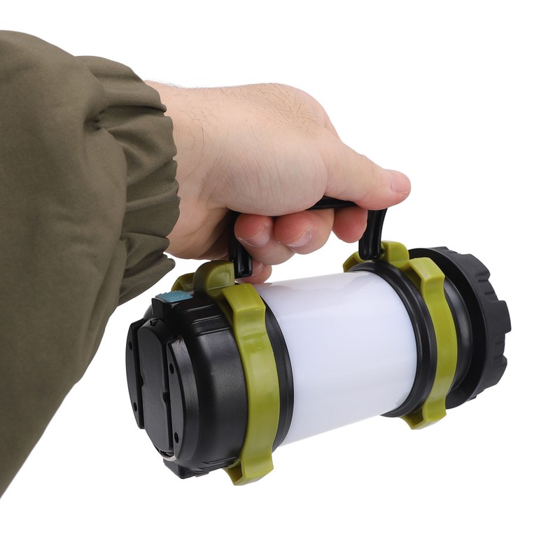 Rechargeable Spotlight Flashlight USB LED Super Bright Handheld Camping Lantern