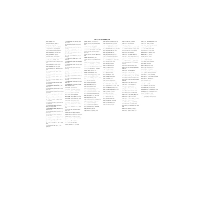 TUSK Deluxe Rectangle UTV Mirror Kit for Kawasaki Mule Pro-FX