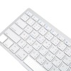 Wireless Keyboard English Thai Bilingual Portable Stylish Ultra Thin Silver