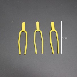 lasenersm 50 Pieces Plant Fixing Clip Plastic Plant Clips Plant Support Clips Strawberry Planting Fork Stolon Fixing Clamp Plant Clip Fastening Fixture Garden Tools, Yellow