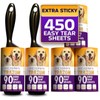 Lint Rollers Pet Hair Value Pack of 450 Sheets /