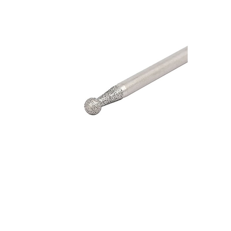 Sourcingmap 2.35mm Shank 2.5mm Dia Diamond Head Ball Shaped Grinding