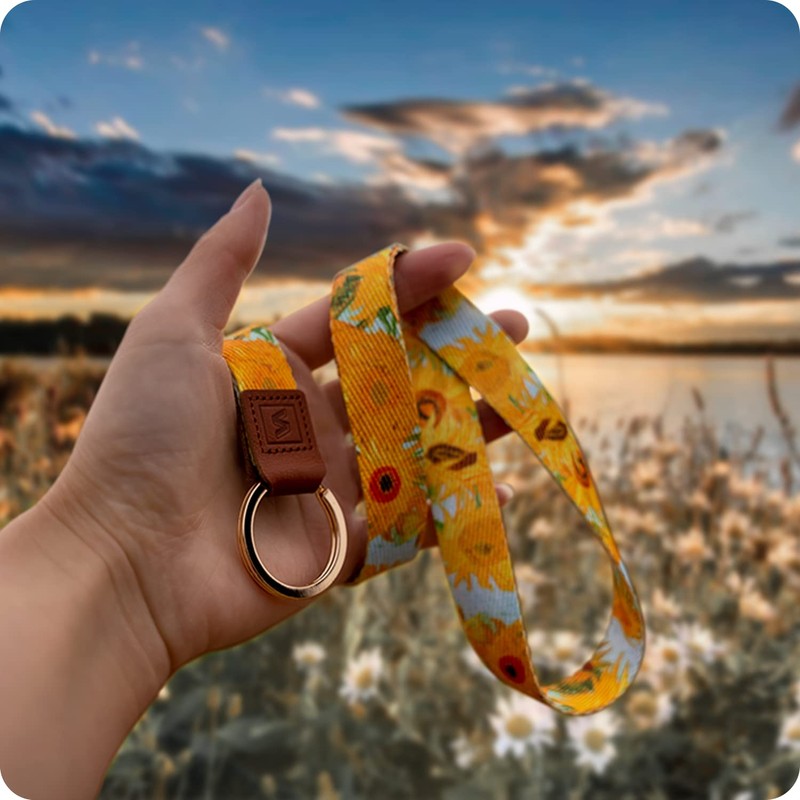 SENLLY Lanyard for keys, original pattern design, ID holder, neck