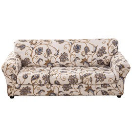 ARNTY Stretch Sofa Covers for 1/2/3 Cushion Sofa Furniture Slipcovers with Upgraded Thicker Jacquard Fabric (Faux 2 Cushion Sofa Covers)