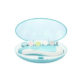 SAMCAMEL Baby Nail File, Electric Safe Nail File Tools Grinding Trimmer Manicure Set, for Newborn Toddler Toes and Fingernails Care -H2 (Green)