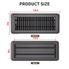 FanGoFast 4" x 12" Floor Register 6 Pack, Heavy Duty