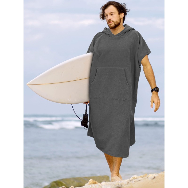 SUN CUBE Surf Poncho Changing Robe with Hood, Thick Quick