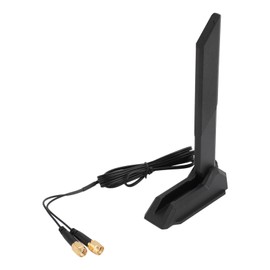 Tri-Band-WLAN-Antenne, 2,4 GHz, 5,8 GHz, 6 GHz, 12 DBi SMA-WLAN-Antenne, Magnetfuß mit 140 Mm Verlängerungskabel, für Desktop-PC, Computer, PCIe-WLAN-Karte, WLAN-Router