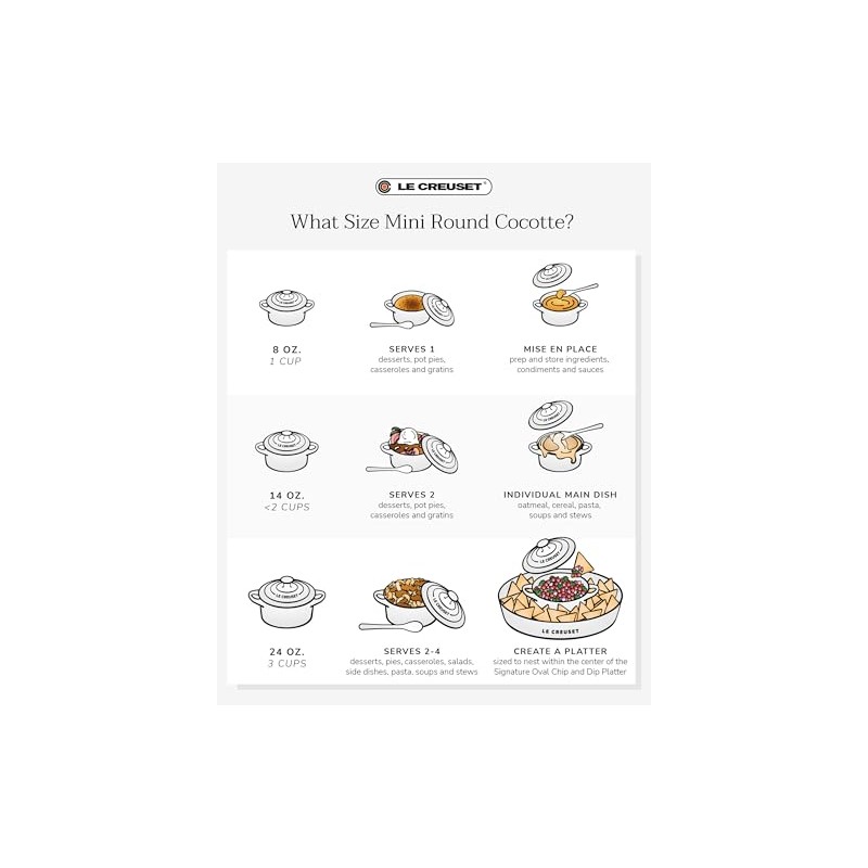 Le Creuset - Mini Cocotte White